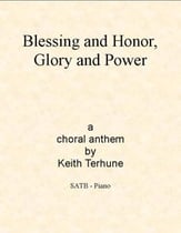 Blessing and Honor, Glory and Power SATB choral sheet music cover